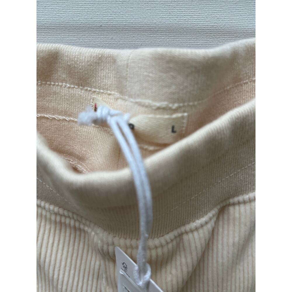NWT MARINE LAYER Velour
Corduroy Flare Pants L Cream Ribbed Wide Leg High - Picture 5 of 12